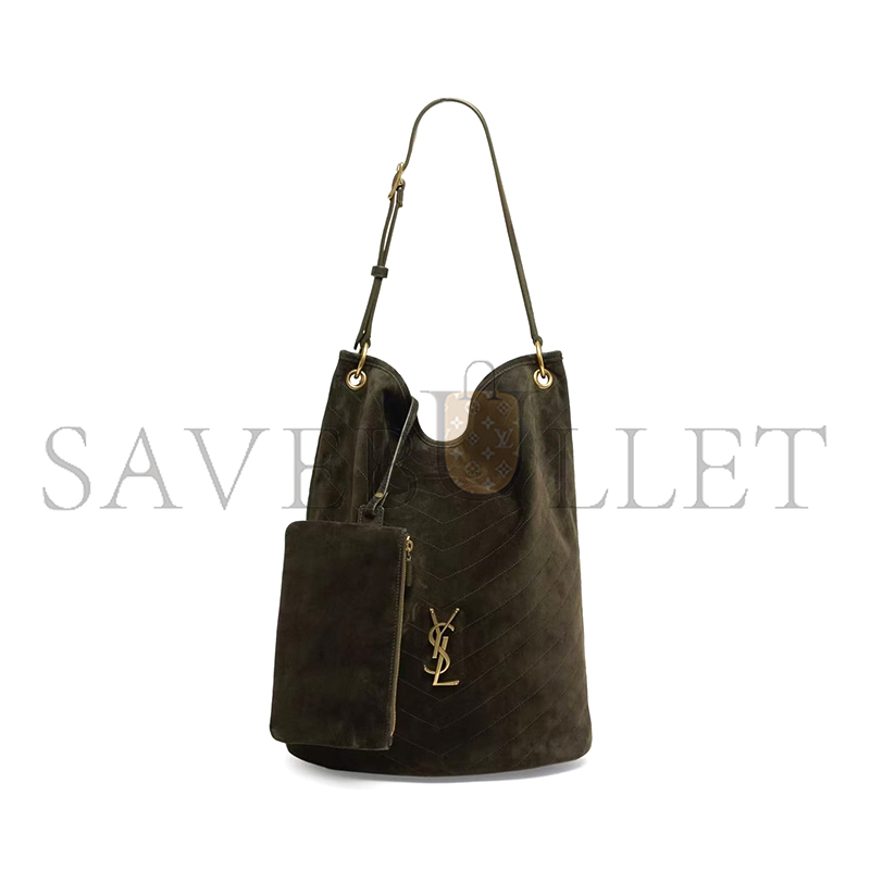 YSL NIKI SOFT SUEDE BUCKET BAG 844346 (38*30*15.5cm)
